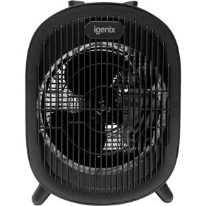 IGENIX IG9022 Portable Hot & Cool Fan Heater - Black, Black