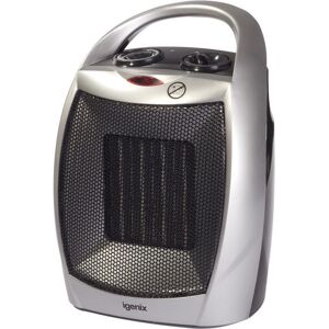 IGENIX IG9030 Portable Hot & Cool Fan Heater - Silver & Black, Silver/Grey,Black