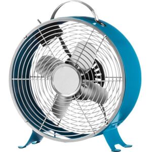 INTERIORS by Premier Retro Portable Desk Fan - Blue, Blue