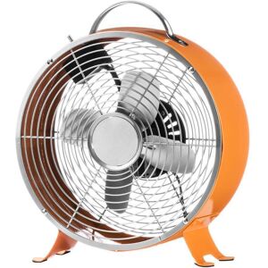 INTERIORS by Premier Retro Portable Desk Fan - Orange, Orange