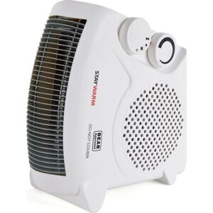 LLOYTRON StayWarm F2003WH Portable Hot & Cool Fan Heater - White