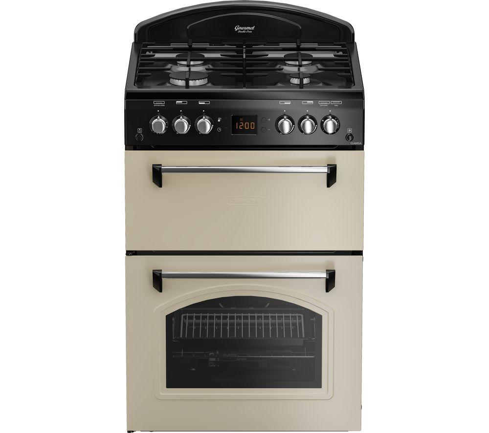 LEISURE CLA60GAC 60 cm Gas Cooker - Cream & Black, Cream