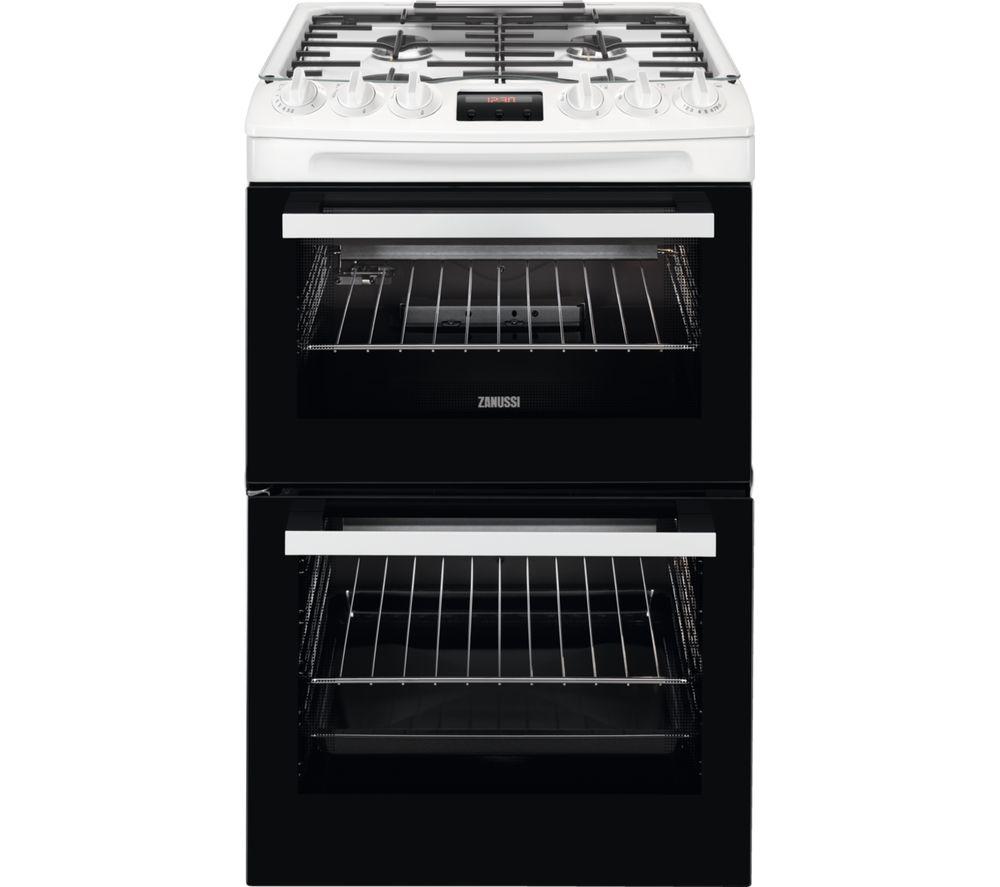 ZANUSSI ZCG43250WA 55 cm Gas Cooker - White, Black,White