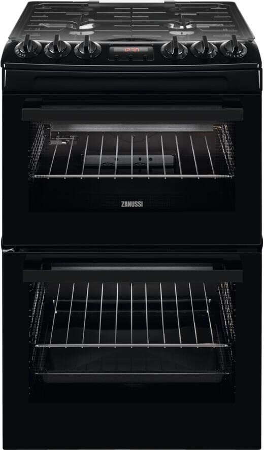 ZANUSSI ZCG43250BA 55 cm Gas Cooker - Black, Black