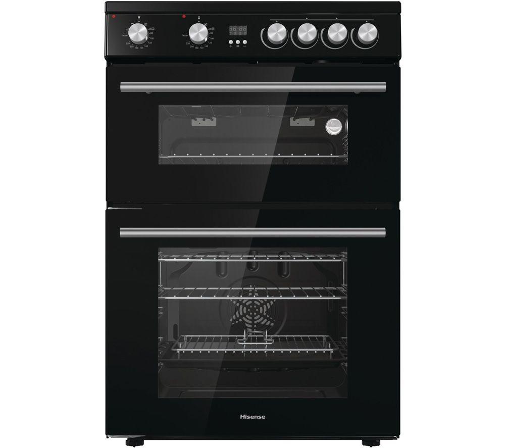 HISENSE HDE3211BBUK 60 cm Electric Ceramic Cooker - Black, Black