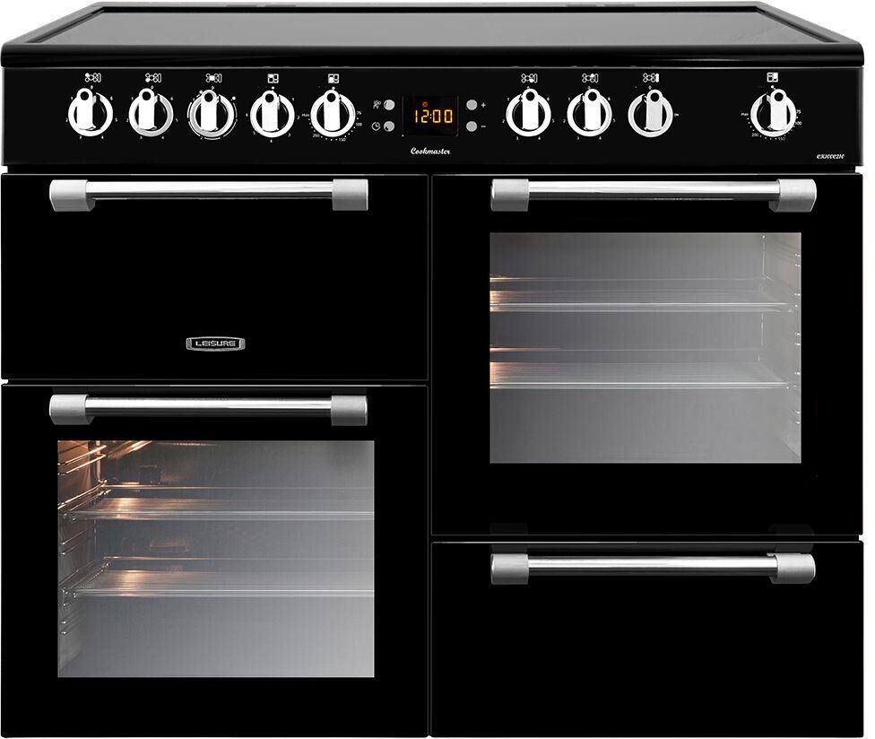 LEISURE Cookmaster CK100C210K Electric Ceramic Range Cooker - Black, Black