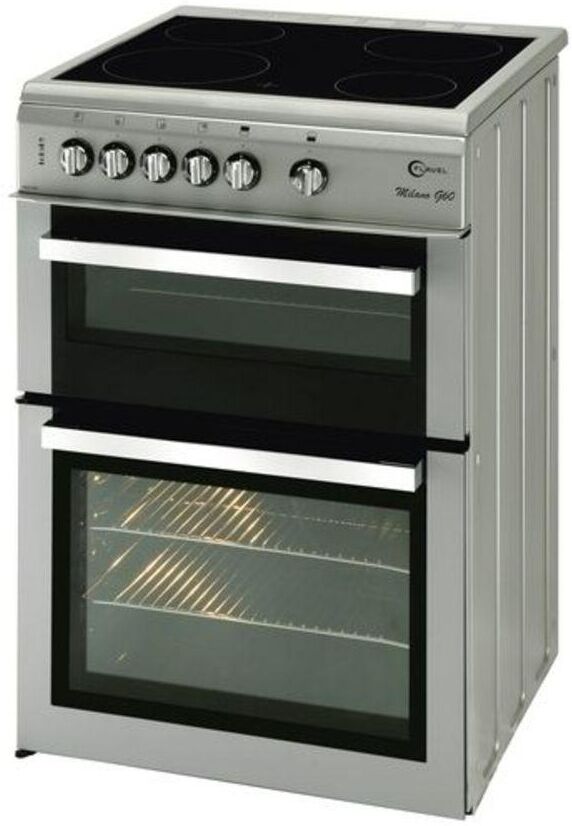 FLAVEL Milano ML61CDS Electric Ceramic Cooker - Silver & Chrome, Silver/Grey