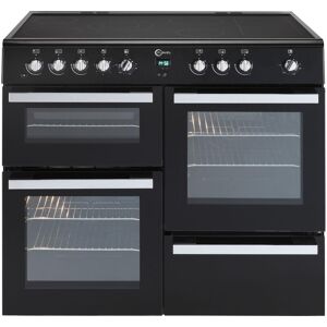 FLAVEL Milano 100 MLN10CRK Electric Range Cooker - Black & Chrome, Black