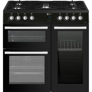 FLAVEL MLN9FRK 90 cm Dual Fuel Range Cooker - Black, Black