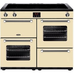 BELLING Kensington 100Ei CRM 100 cm Electric Induction Range Cooker - Cream & Chrome, Cream