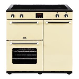 BELLING Kensington 90 cm Electric Induction Range Cooker - Cream & Chrome, Cream