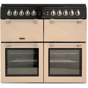 LEISURE Chefmaster CC100F521C 100 cm Dual Fuel Range Cooker - Cream & Black, Cream