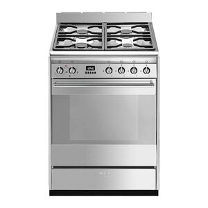 SMEG SUK61MX9 60 cm Dual Fuel Cooker - Stainless Steel, Stainless Steel