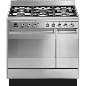 SMEG SUK92MX9-1 Concert 90 cm Dual Fuel Range Cooker - Stainless Steel, Stainless Steel