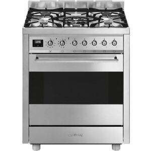 SMEG Symphony C7GPX9 70 cm Dual Fuel Cooker - Stainless Steel, Stainless Steel