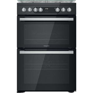 HOTPOINT HDM67G9C2CSB 60 cm Dual Fuel Cooker - Black, Black