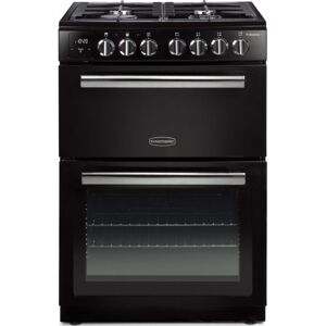 RANGEMASTER Professional Plus PROPL60DFFBL/C 60 cm Dual Fuel Cooker - Black & Chrome, Black