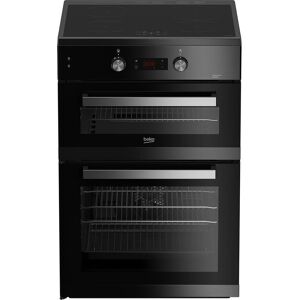 BEKO BDI6C65K 60 cm Electric Cooker - Black & Silver, Black