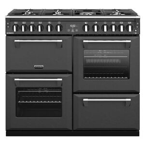 STOVES Richmond S1000DF 100 cm Dual Fuel Range Cooker - Anthracite & Chrome, Black