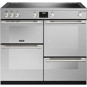 STOVES Sterling Deluxe D1000Ei ZLS Electric Induction Range Cooker - Stainless Steel & Chrome, Stainless Steel