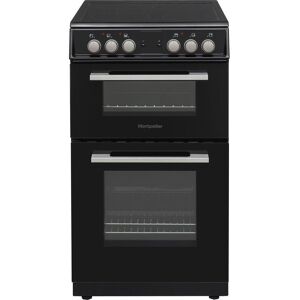 MONTPELLIER MDOC50FK 50 cm Electric Ceramic Cooker - Black, Black,Silver/Grey