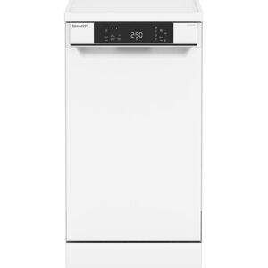 SHARP QW-NS1CF49EW-EN Slimline Dishwasher - White, White