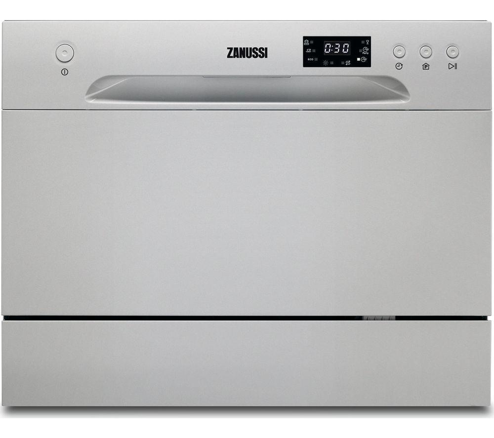 ZANUSSI ZDM17301SA Compact Dishwasher - Silver, Silver/Grey