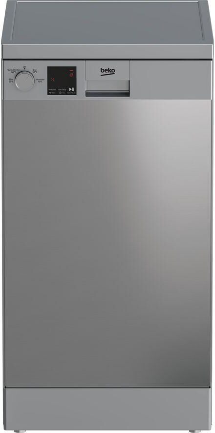 BEKO DVS04X20X Slimline Dishwasher - Stainless Steel, Stainless Steel