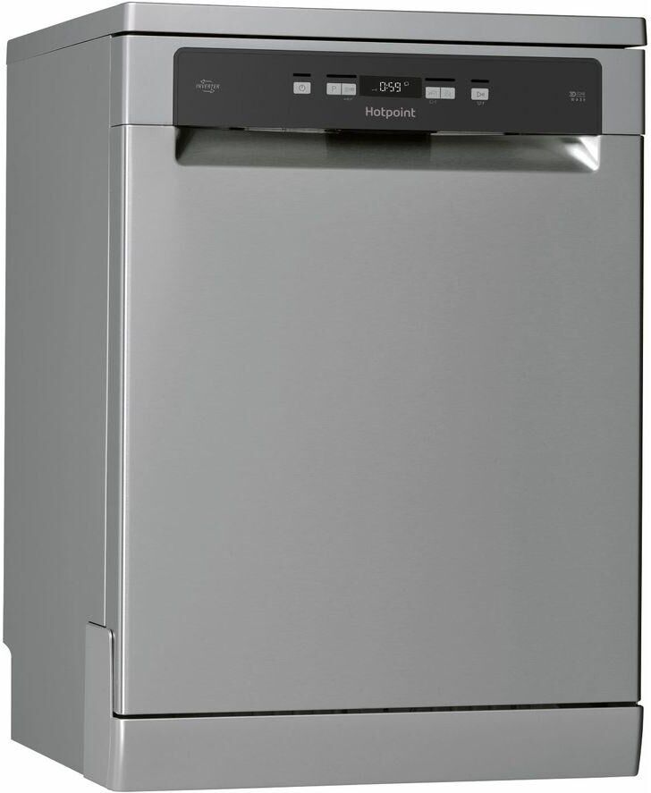 HOTPOINT HFC 3C26 WC X UK Full-size Dishwasher - Inox, Silver/Grey