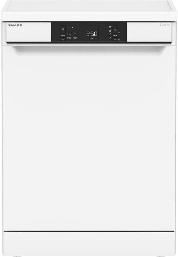 SHARP QW-NA1CF47EW Full-size Dishwasher - White, White