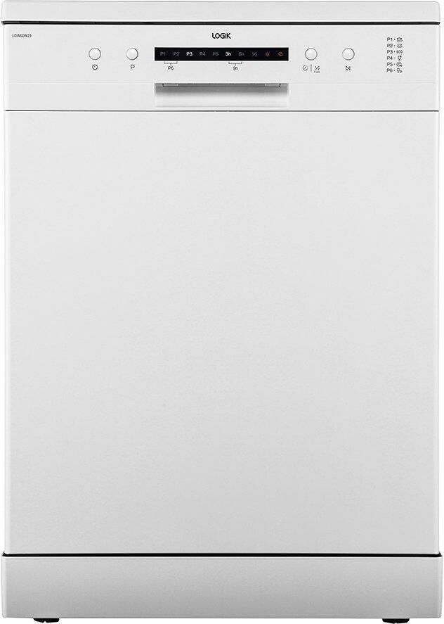 LOGIK LDW60W23 Full-Size Dishwasher - White, White