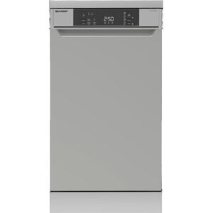 SHARP QW-NS1CF49ES-EN Slimline Dishwasher - Silver, Silver/Grey