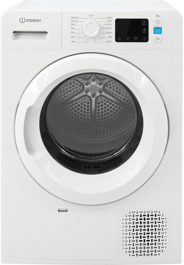 INDESIT YT M11 82 X UK 8 kg Heat Pump Tumble Dryer - White, White