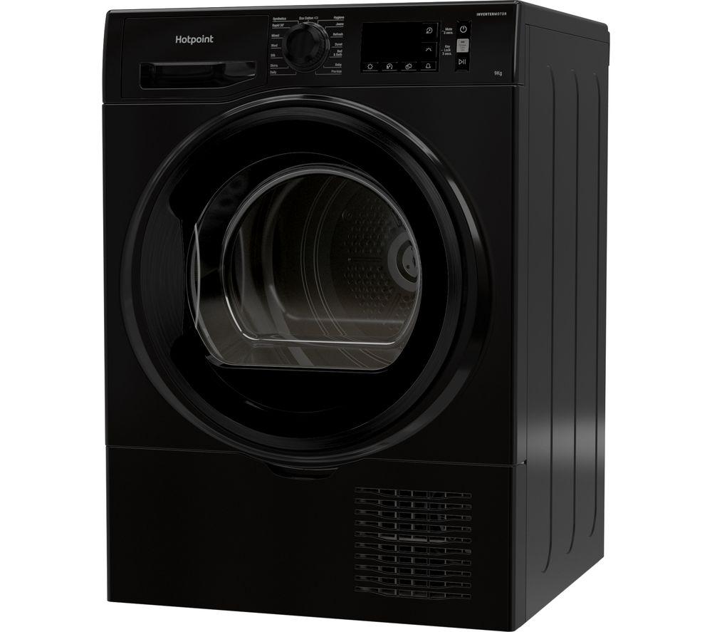 HOTPOINT H3 D91B UK 9 kg Condenser Tumble Dryer - Black, Black