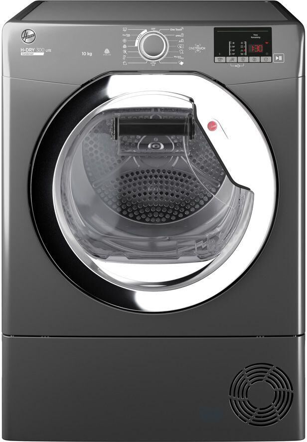 HOOVER H-Dry 300 HLE C10DCER WiFi-enabled 10 kg Condenser Tumble Dryer - Graphite, Silver/Grey