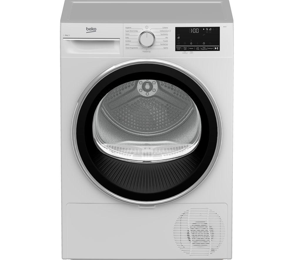 BEKO B3T4911DW 9 kg Condenser Tumble Dryer - White, White