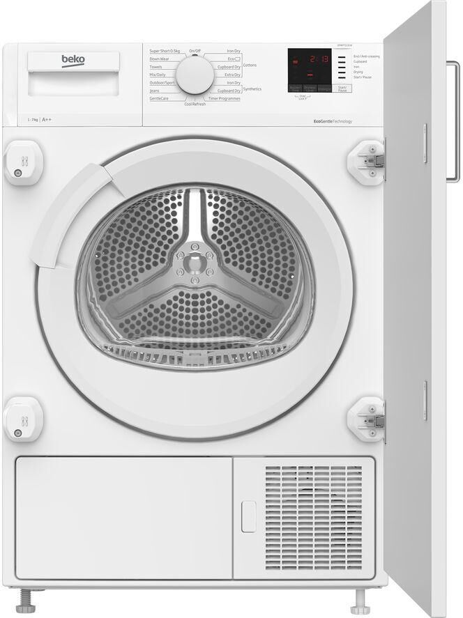 BEKO DTIKP71131W Integrated 7 kg Heat Pump Tumble Dryer, White