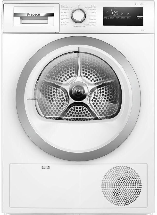 BOSCH Series 4 WTN83203GB 8 kg Condenser Tumble Dryer - White, White