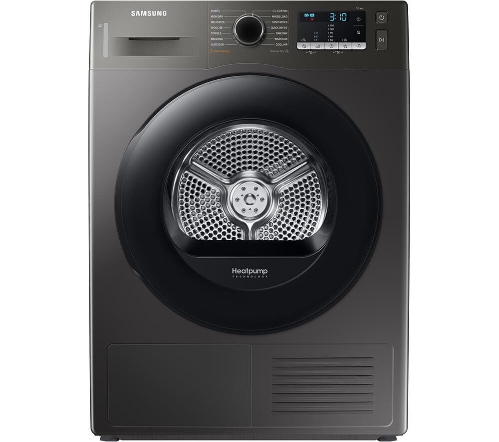 SAMSUNG DV90TA040AX/EU 9 kg Heat Pump Tumble Dryer - Graphite, Silver/Grey