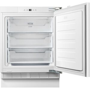 LOGIK LIF60W23 Integrated Undercounter Freezer - Fixed Hinge, White