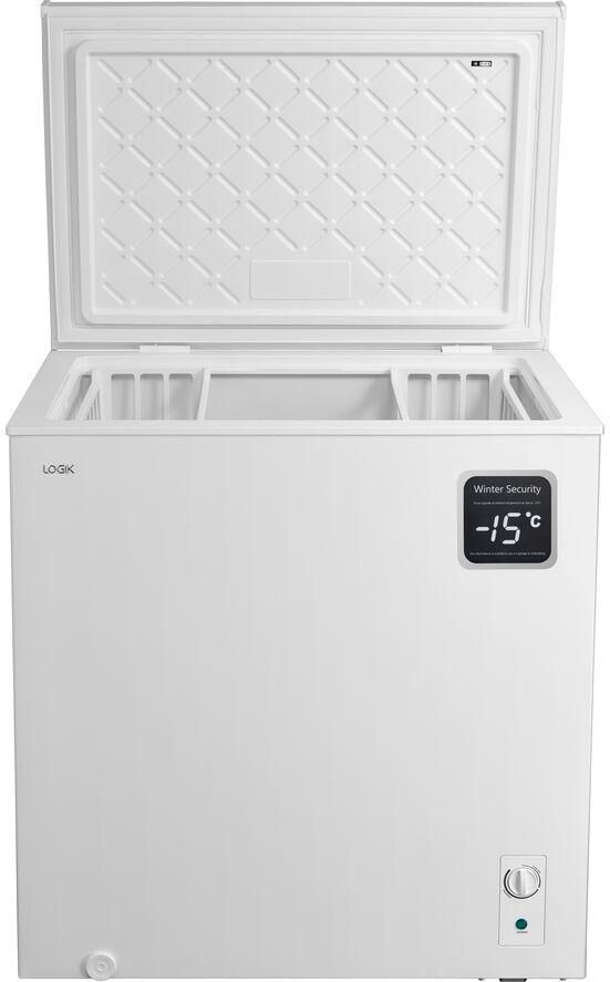 LOGIK L198CFW23 Chest Freezer - White, White