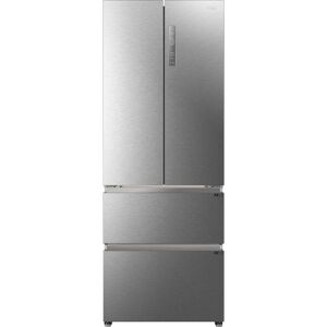 HAIER HFR5719ENMP Fridge Freezer - Platinum Inox, Silver/Grey