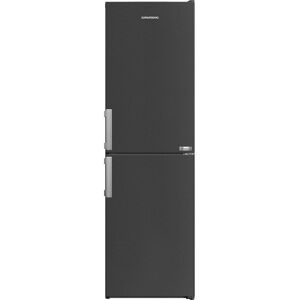 GRUNDIG VitaminZone GKN4582VPZ 50/50 Fridge Freezer - Black Steel, Black