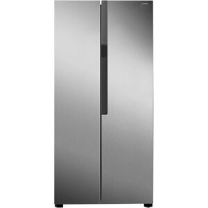 LOGIK LESSBSX23 Slim American-Style Fridge Freezer - Inox, Silver/Grey