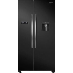 KENWOOD KSBSDB23 American-Style Fridge Freezer - Black, Black