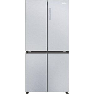 HAIER HCR3818ENMM Fridge Freezer - Platinum Inox, Silver/Grey