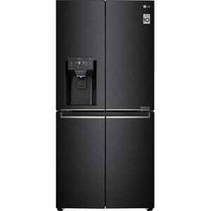 LG NatureFRESH GML844MC7E Slim American-Style Fridge Freezer - Matte Black, Black