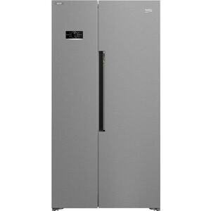 BEKO HarvestFresh ASL1442VPS American-Style Fridge Freezer - Stainless Steel, Stainless Steel