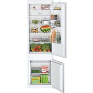 BOSCH Series 2 KIV87NSE0G Integrated 60/40 Fridge Freezer - Sliding Hinge, White