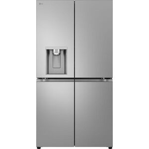 LG NatureFRESH GML960PYFE Slim American-Style Fridge Freezer - Prime Silver, Silver/Grey